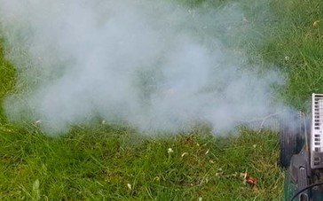 john deere x350 black fuel smoke