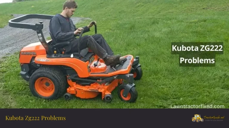 kubota zg222 problems