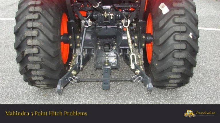 mahindra 3 point hitch problems