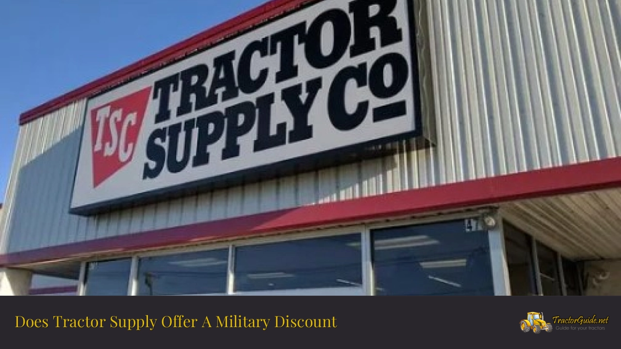 does tractor supply offer a military discount