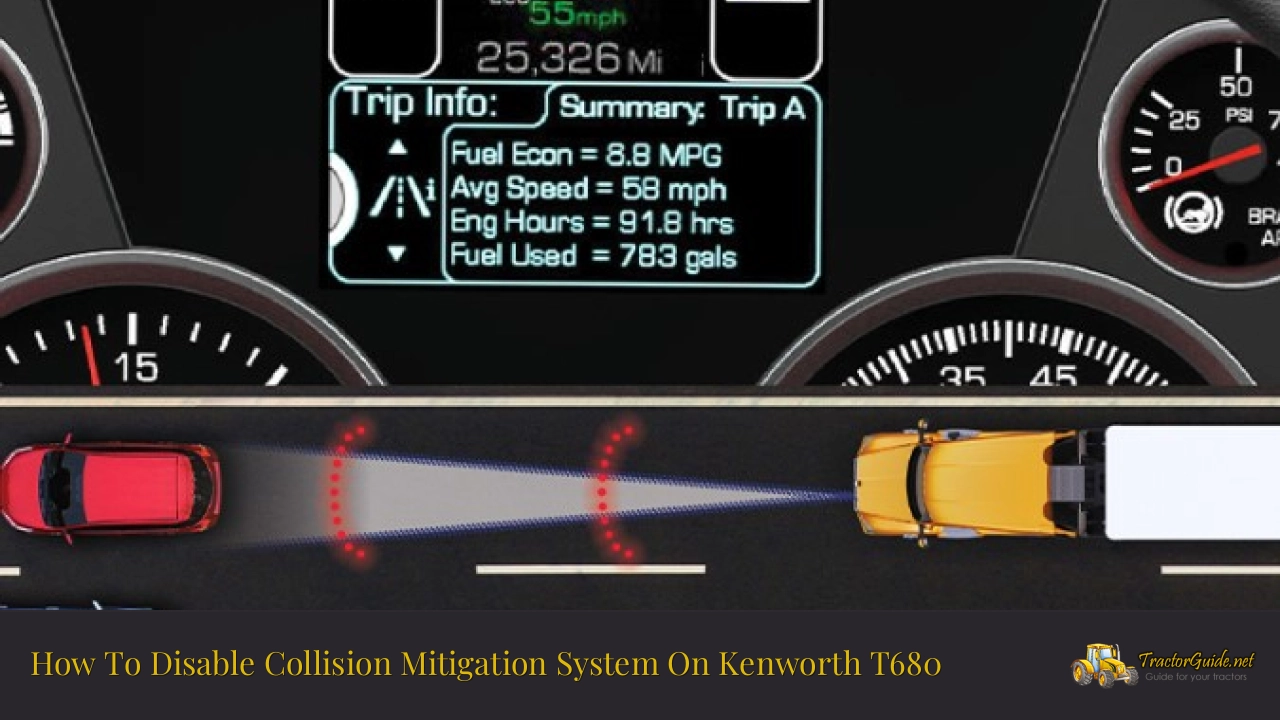 how to disable collision mitigation system on kenworth t680