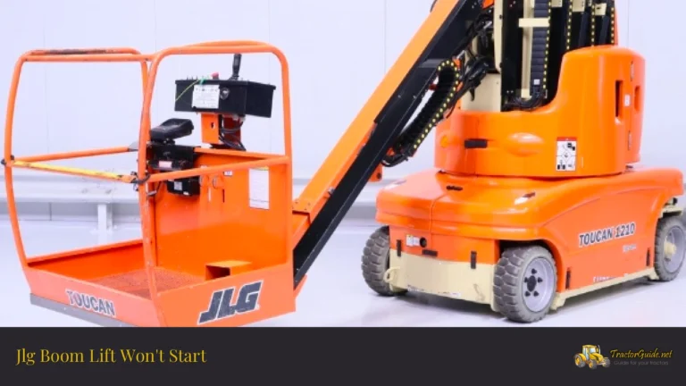 jlg boom lift won't start