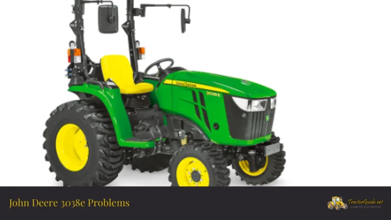 john deere 3038e problems