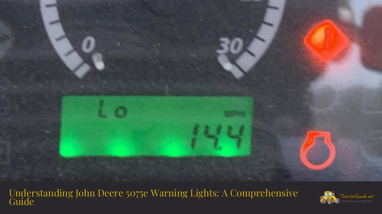 john deere 5075e warning lights