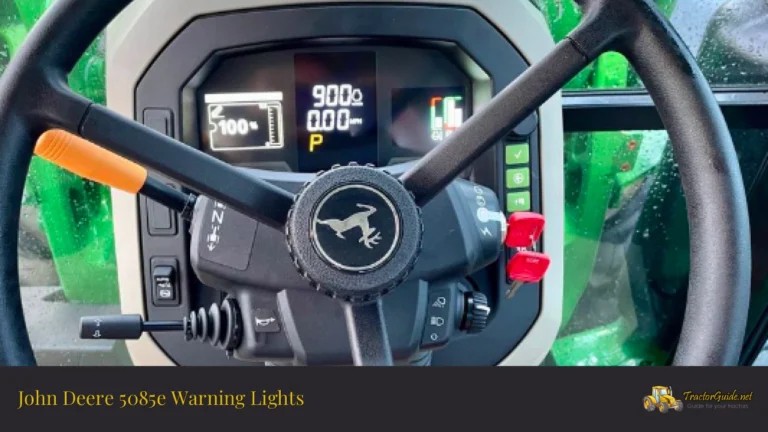 john deere 5085e warning lights