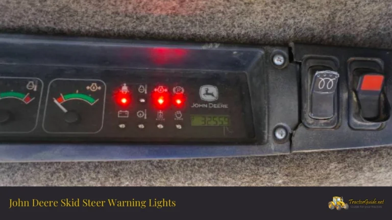 john deere skid steer warning lights