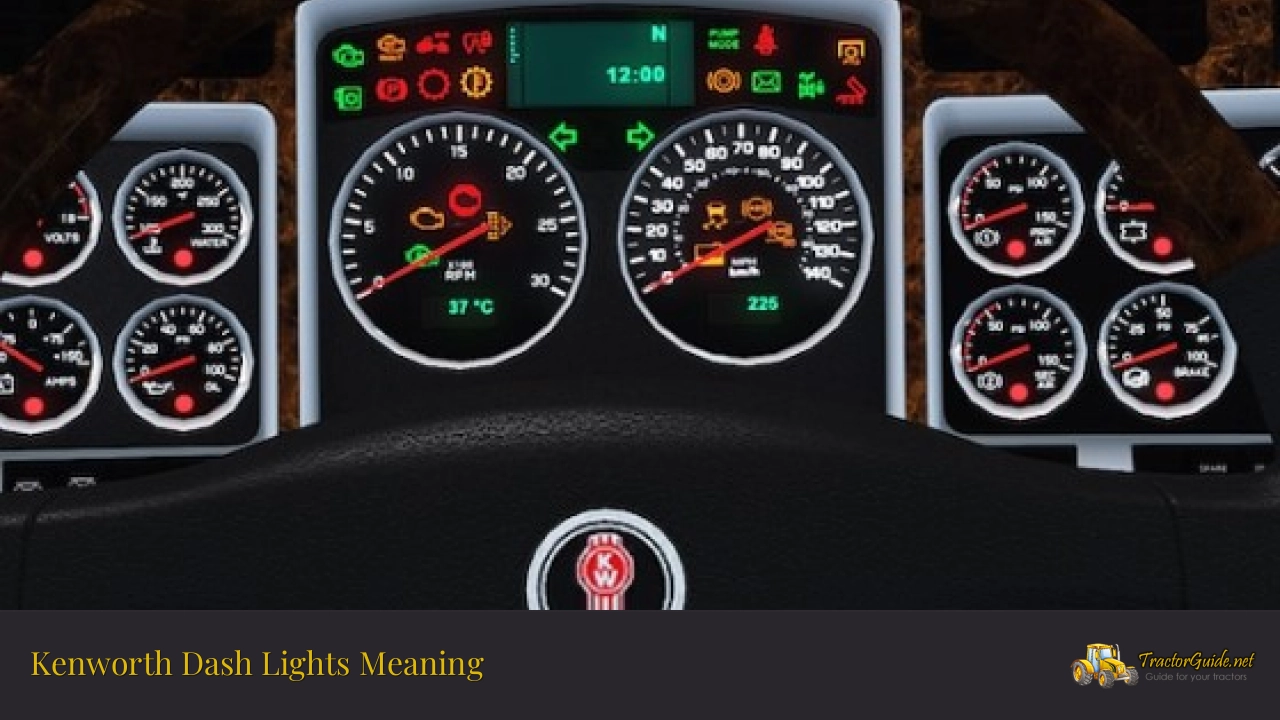 kenworth dash lights meaning