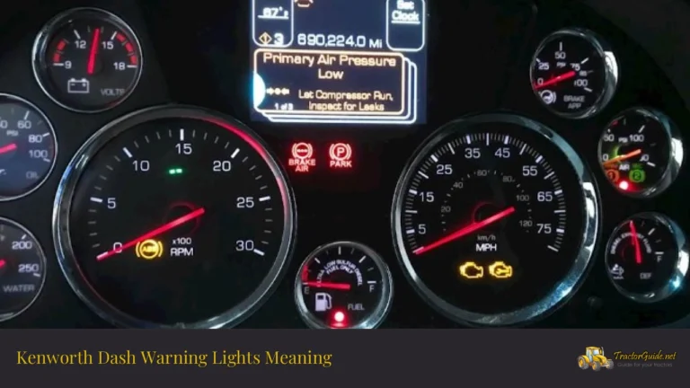 kenworth dash warning lights meaning