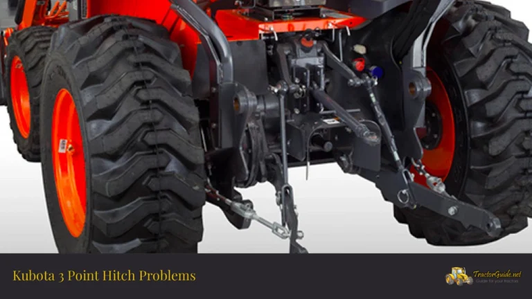 kubota 3 point hitch problems