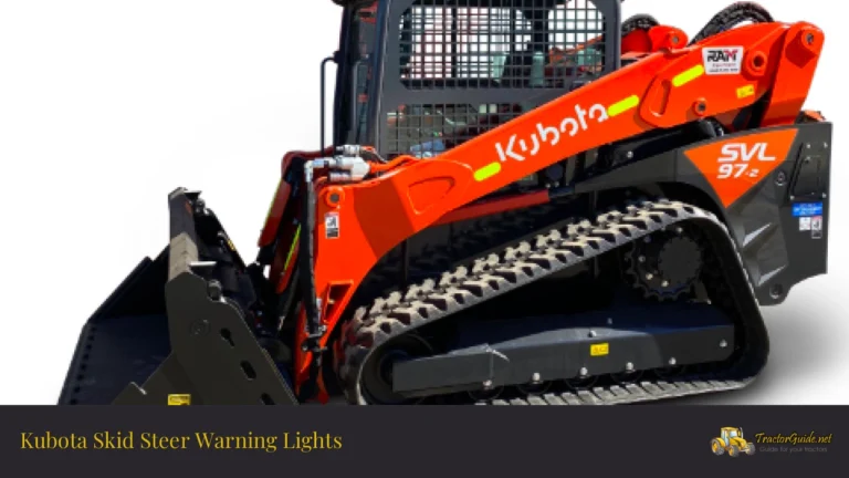 kubota skid steer warning lights