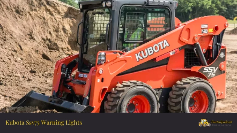 kubota ssv75 warning lights