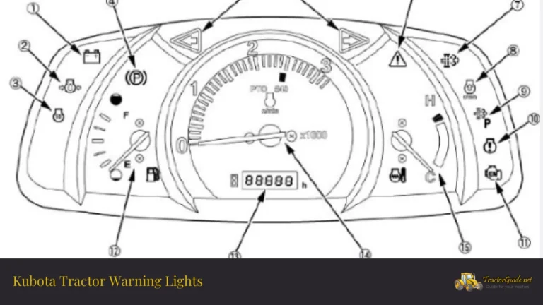 kubota tractor warning lights