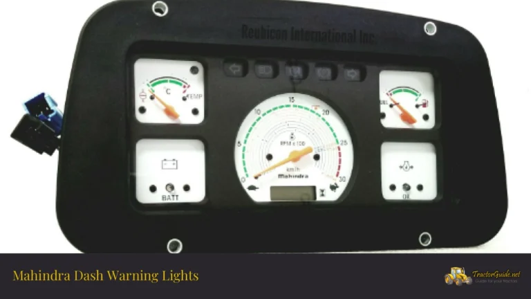 mahindra dash warning lights