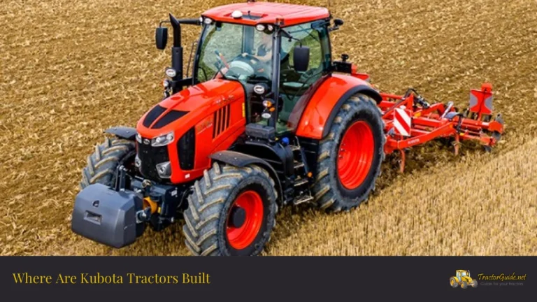 where are kubota tractors built